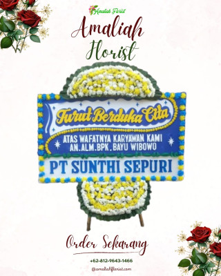 Papan Bunga Duka di Setiawargi
