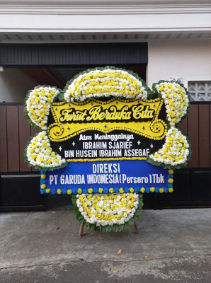 Papan Bunga Duka di Setiawargi