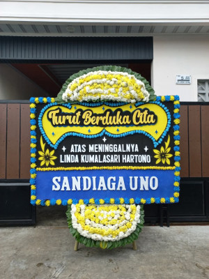 Papan Bunga Duka di Setiawargi